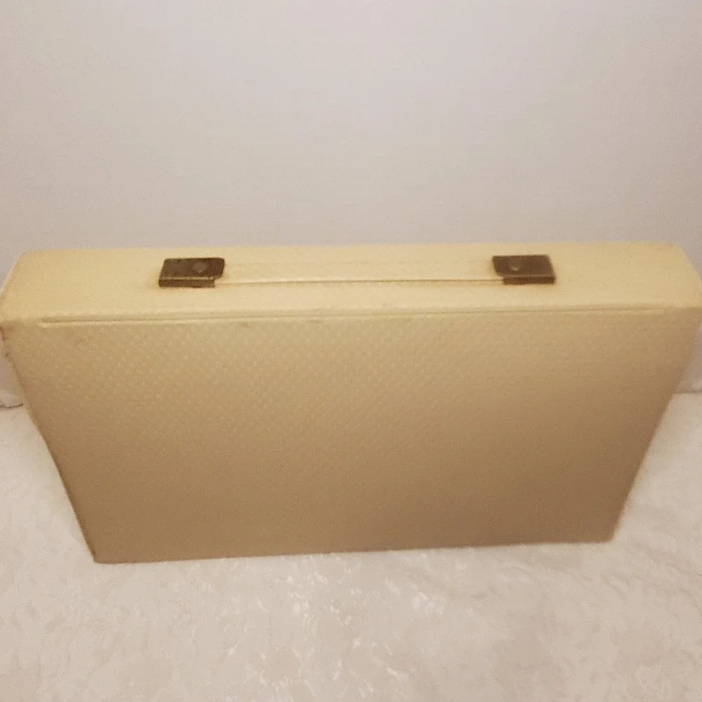 VINTAGE‎ Illuminated Make Up Mirror In Carrying Case Electric Portable 2 Sided